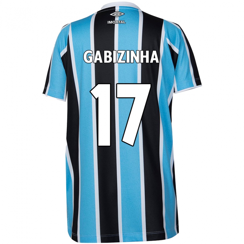 Niño Camiseta Gabizinha #17 Azul Negro Blanco 1ª Equipación 2024/25 La Camisa México