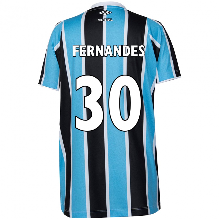 Niño Camiseta Raquel Fernandes #30 Azul Negro Blanco 1ª Equipación 2024/25 La Camisa México