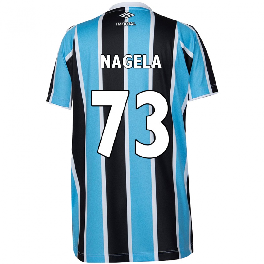 Niño Camiseta Nágela #73 Azul Negro Blanco 1ª Equipación 2024/25 La Camisa México