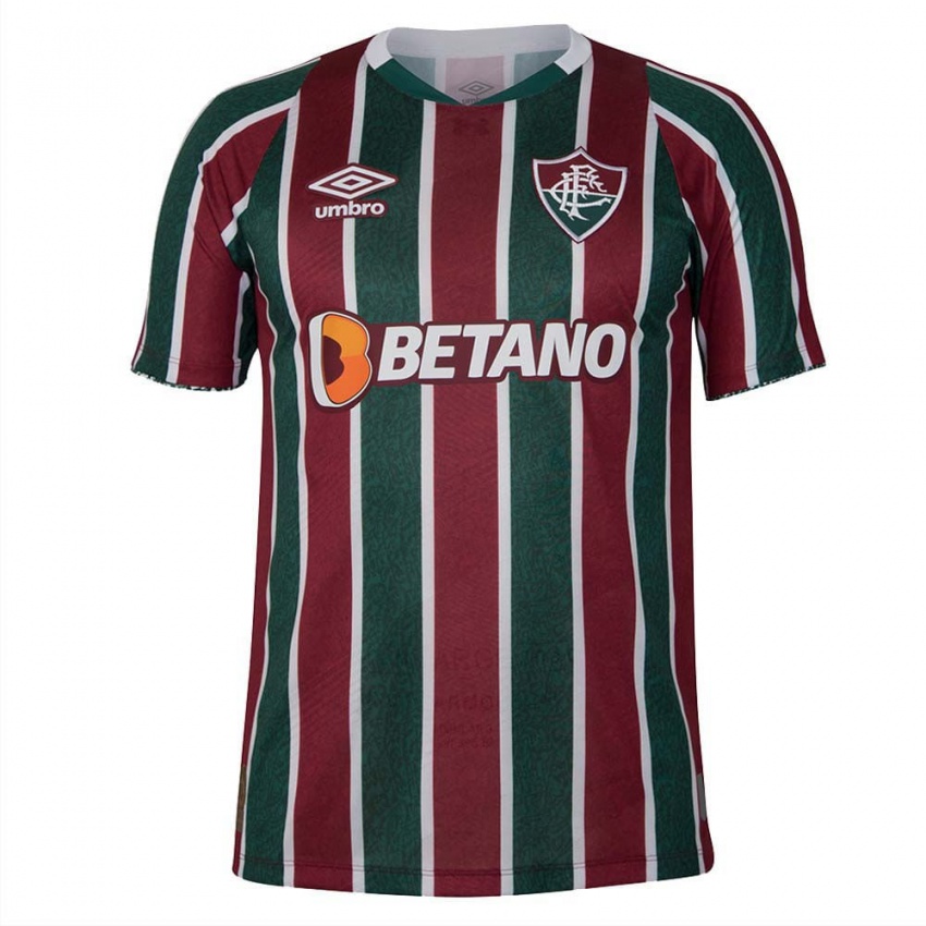 Niño Camiseta Marquinhos #77 Verde Granate Blanco 1ª Equipación 2024/25 La Camisa México