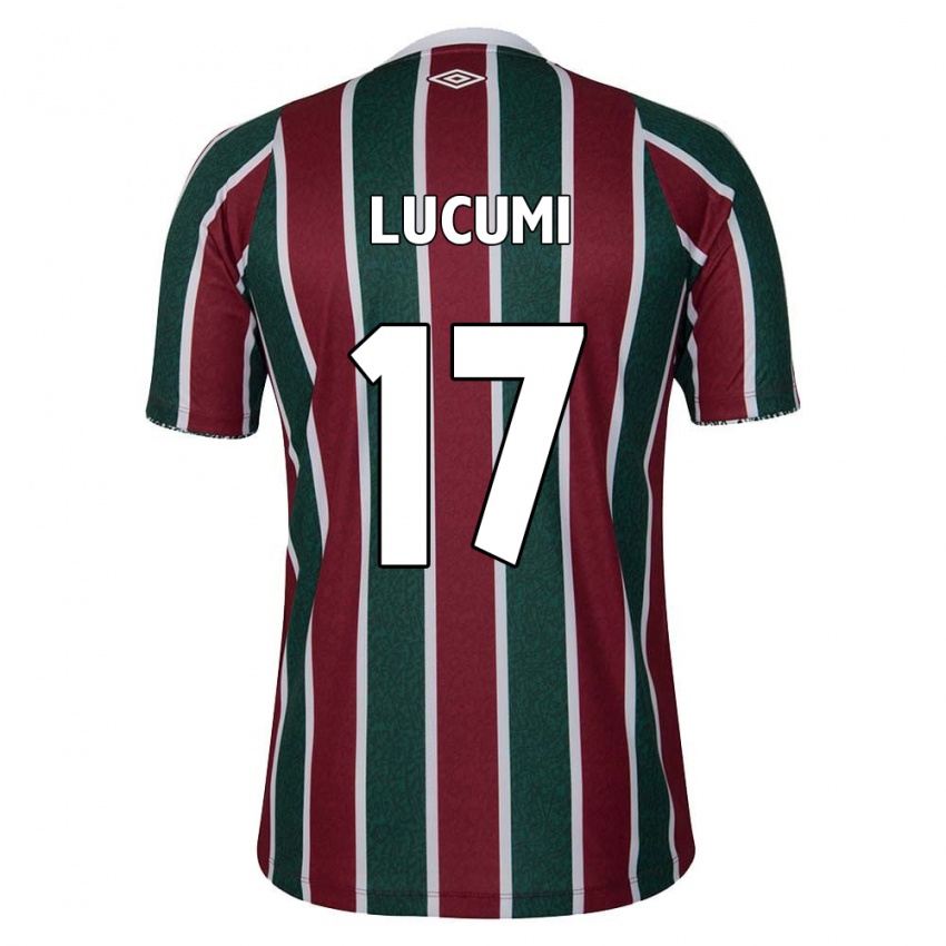 Niño Camiseta Jan Lucumi #17 Verde Granate Blanco 1ª Equipación 2024/25 La Camisa México