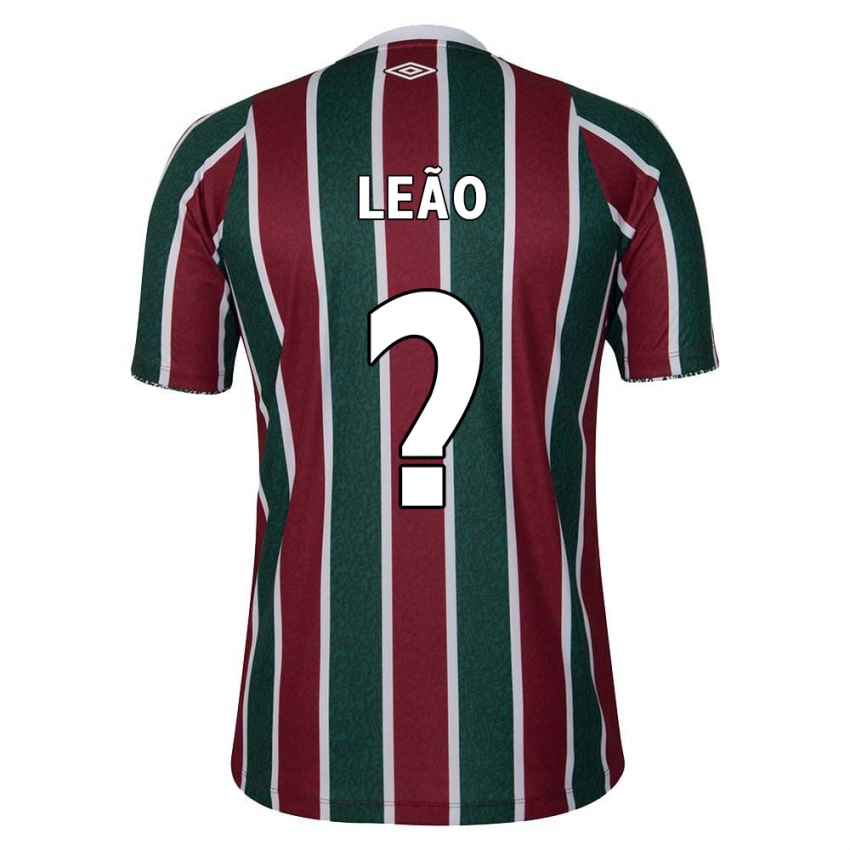 Niño Camiseta Caio Leão #0 Verde Granate Blanco 1ª Equipación 2024/25 La Camisa México