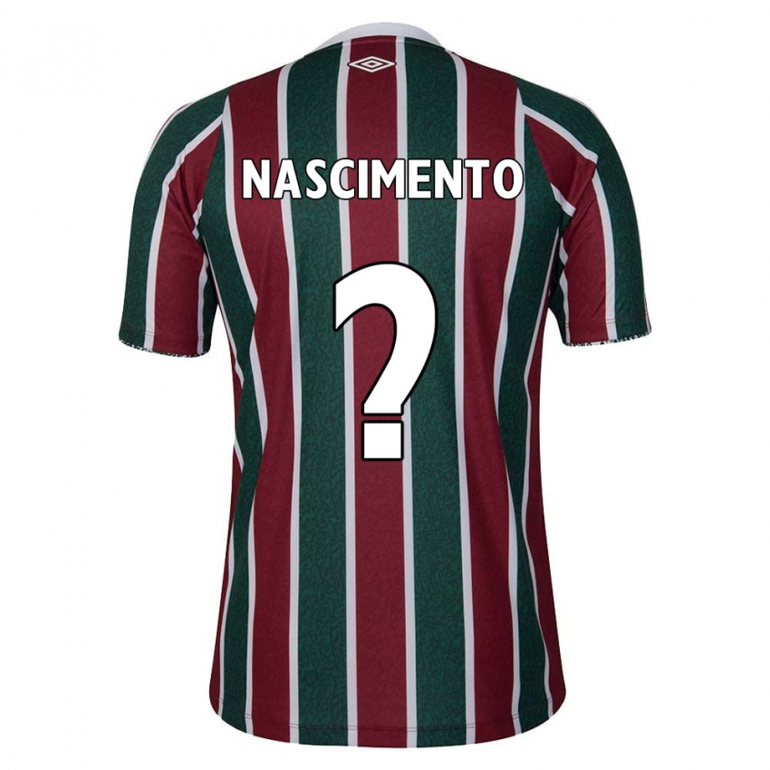 Niño Camiseta Hiago Nascimento #0 Verde Granate Blanco 1ª Equipación 2024/25 La Camisa México