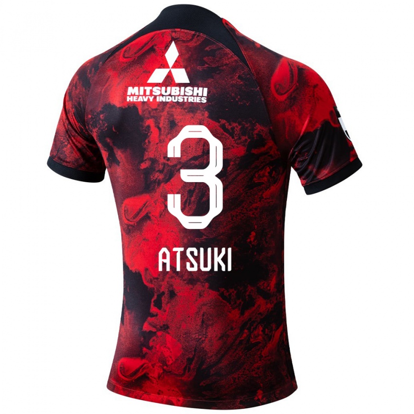 Niño Camiseta Atsuki Ito #3 Negro Rojo 1ª Equipación 2024/25 La Camisa México