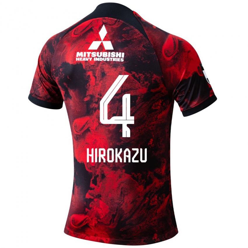 Niño Camiseta Hirokazu Ishihara #4 Negro Rojo 1ª Equipación 2024/25 La Camisa México