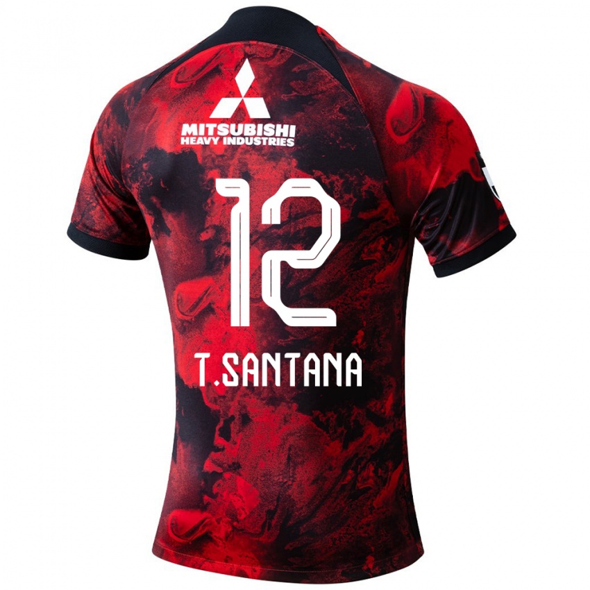 Niño Camiseta Thiago #12 Negro Rojo 1ª Equipación 2024/25 La Camisa México