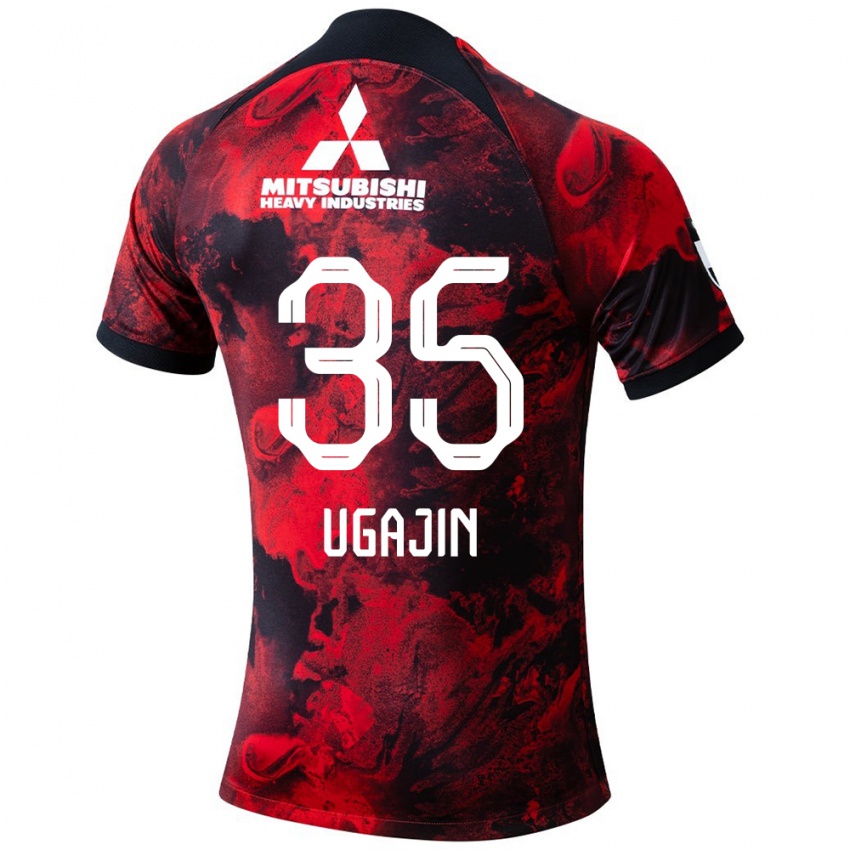 Niño Camiseta Tomoya Ugajin #35 Negro Rojo 1ª Equipación 2024/25 La Camisa México