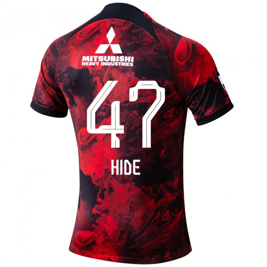 Niño Camiseta Hidetoshi Takeda #47 Negro Rojo 1ª Equipación 2024/25 La Camisa México