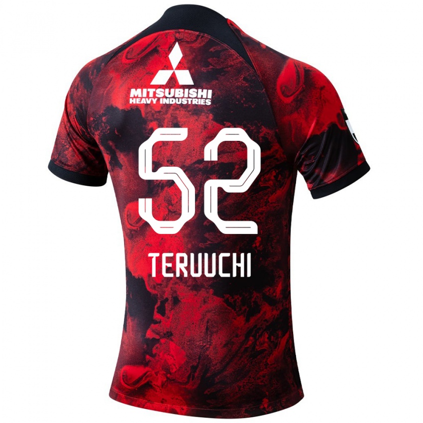 Niño Camiseta Toshikazu Teruuchi #52 Negro Rojo 1ª Equipación 2024/25 La Camisa México