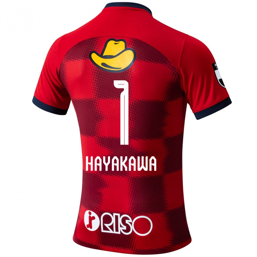 Niño Camiseta Tomoki Hayakawa #1 Rojo Azul Blanco 1ª Equipación 2024/25 La Camisa México