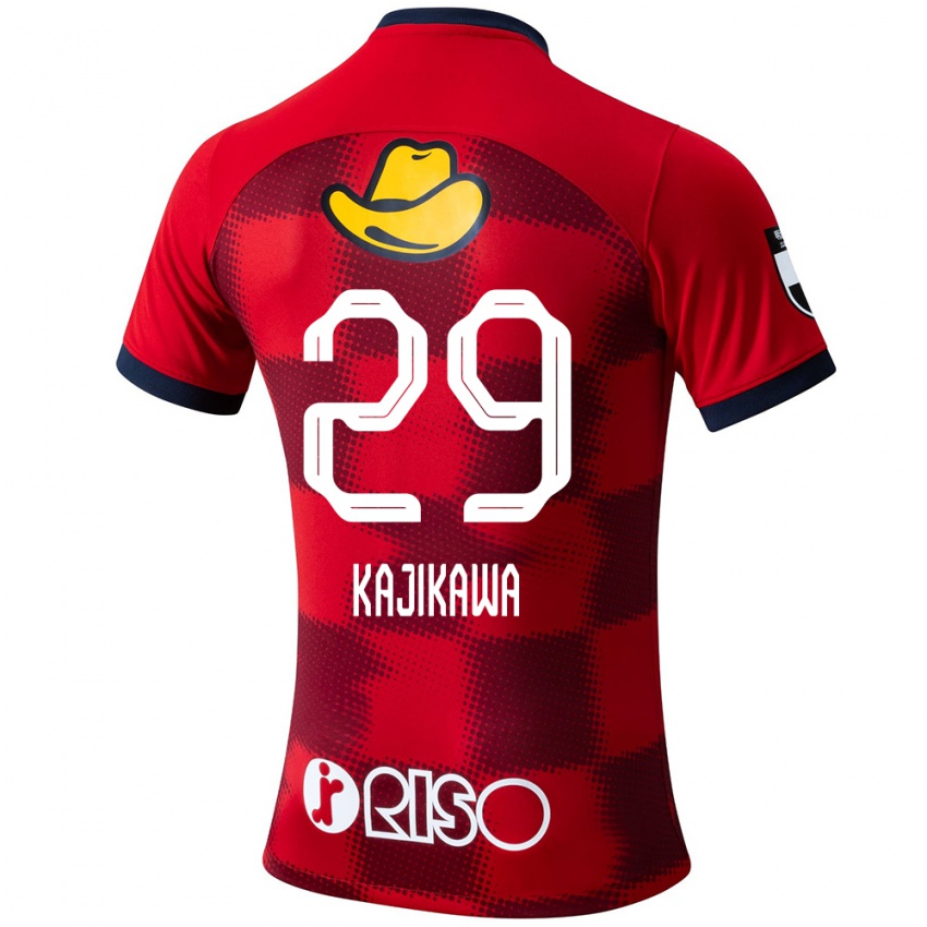 Niño Camiseta Yuji Kajikawa #29 Rojo Azul Blanco 1ª Equipación 2024/25 La Camisa México