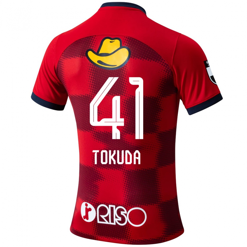 Niño Camiseta Homare Tokuda #41 Rojo Azul Blanco 1ª Equipación 2024/25 La Camisa México