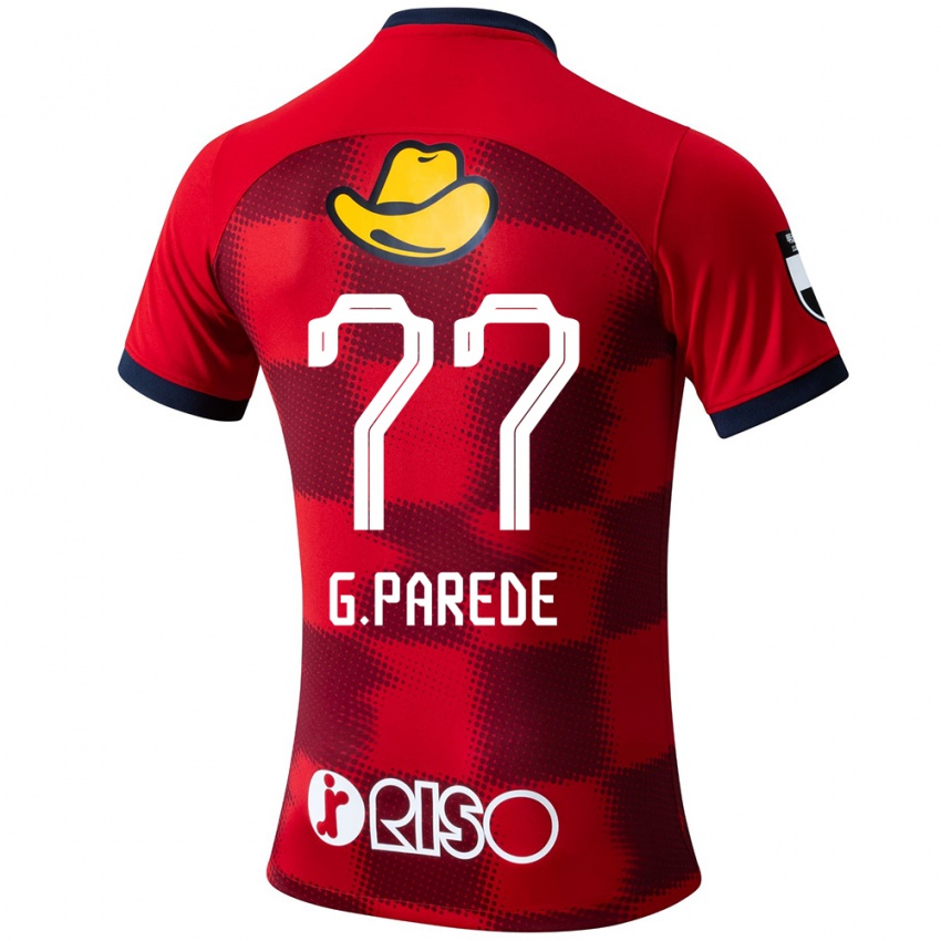 Niño Camiseta Guilherme Parede #77 Rojo Azul Blanco 1ª Equipación 2024/25 La Camisa México