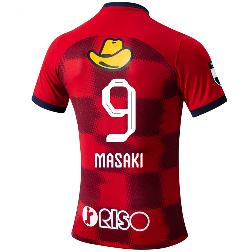 Niño Camiseta Hiroto Masaki #9 Rojo Azul Blanco 1ª Equipación 2024/25 La Camisa México