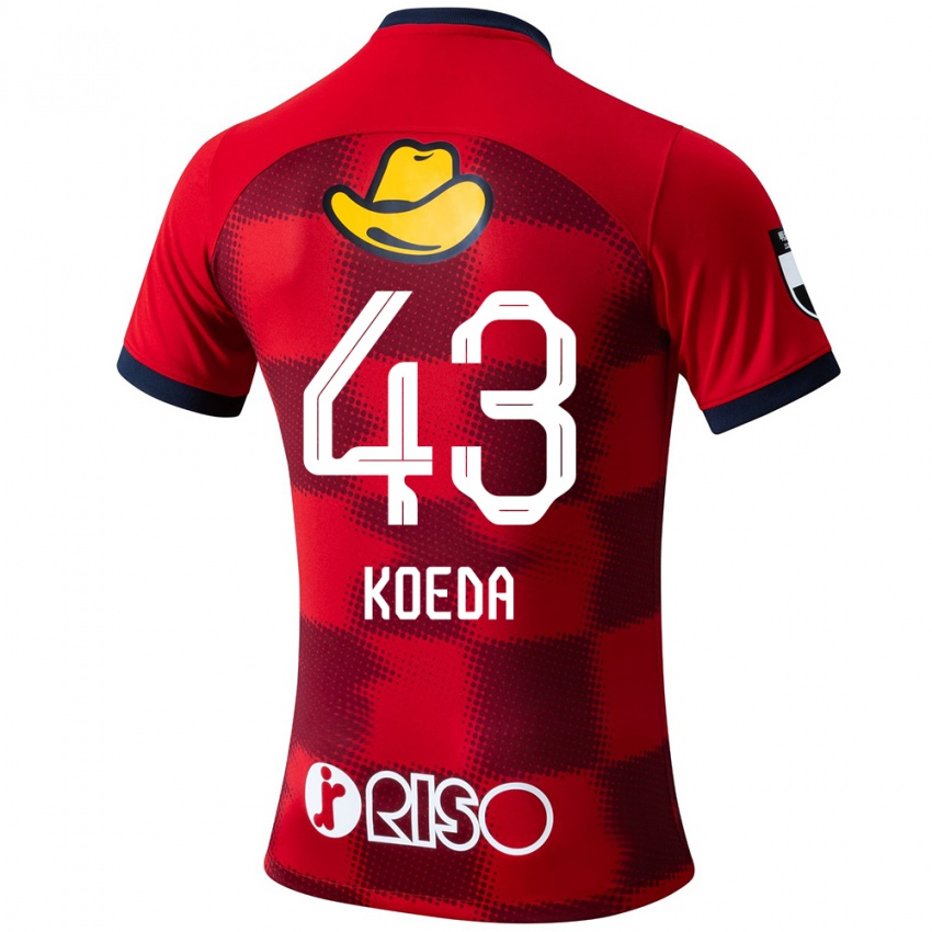 Niño Camiseta Gemma Koeda #43 Rojo Azul Blanco 1ª Equipación 2024/25 La Camisa México