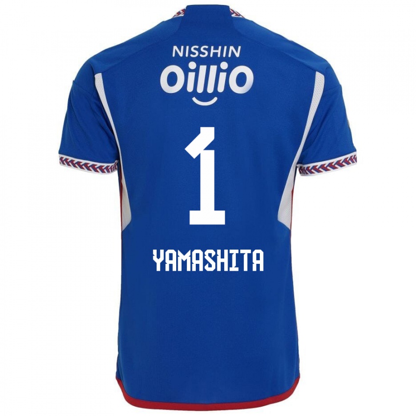 Niño Camiseta Shoma Yamashita #1 Azul Blanco Rojo 1ª Equipación 2024/25 La Camisa México