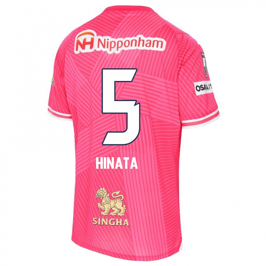 Niño Camiseta Hinata Kida #5 Rosa Blanco 1ª Equipación 2024/25 La Camisa México