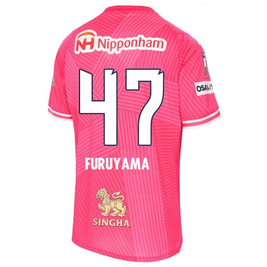 Niño Camiseta Kengo Furuyama #47 Rosa Blanco 1ª Equipación 2024/25 La Camisa México