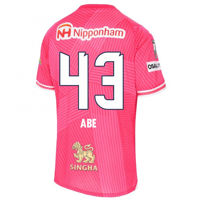 Niño Camiseta Yosei Abe #43 Rosa Blanco 1ª Equipación 2024/25 La Camisa México