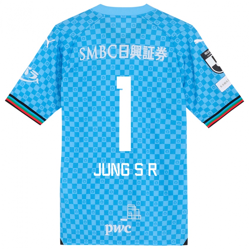 Niño Camiseta Sung-Ryong Jung #1 Azul Celeste 1ª Equipación 2024/25 La Camisa México