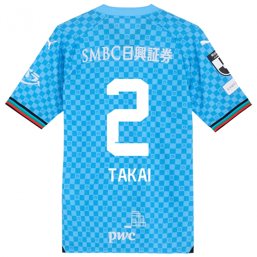 Niño Camiseta Kota Takai #2 Azul Celeste 1ª Equipación 2024/25 La Camisa México