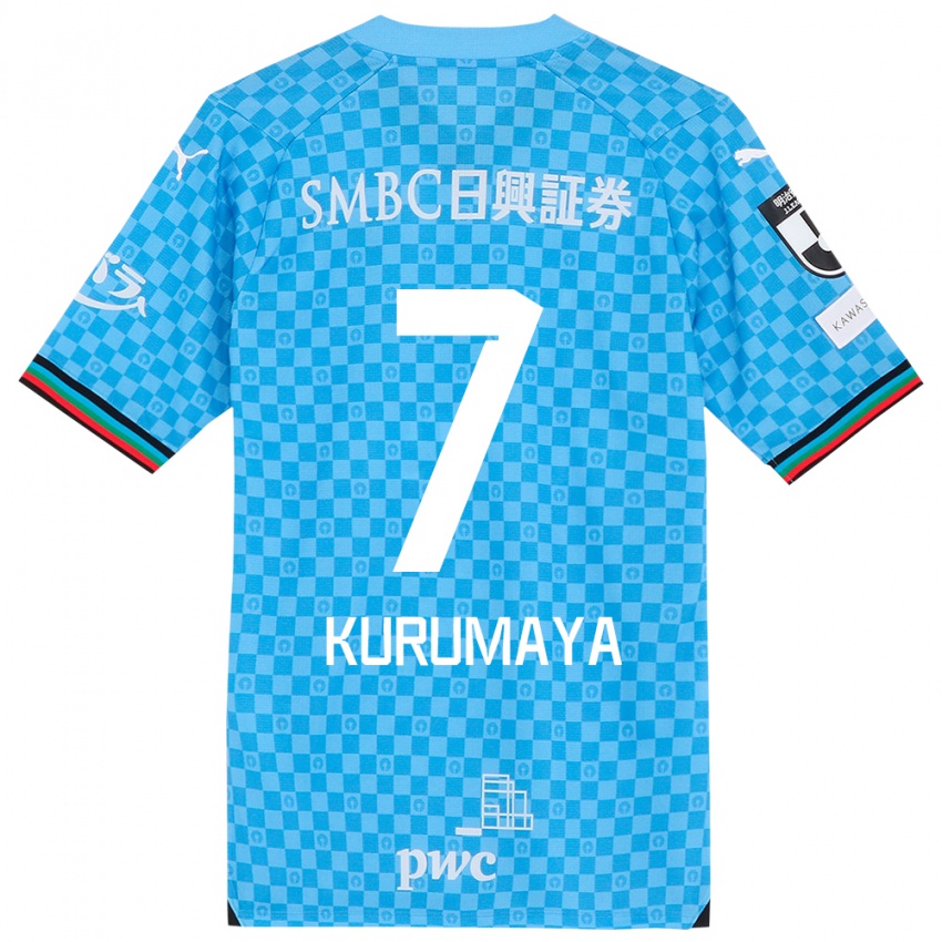 Niño Camiseta Shintaro Kurumaya #7 Azul Celeste 1ª Equipación 2024/25 La Camisa México