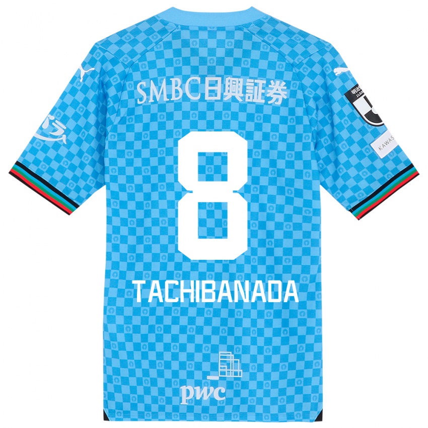 Niño Camiseta Kento Tachibanada #8 Azul Celeste 1ª Equipación 2024/25 La Camisa México