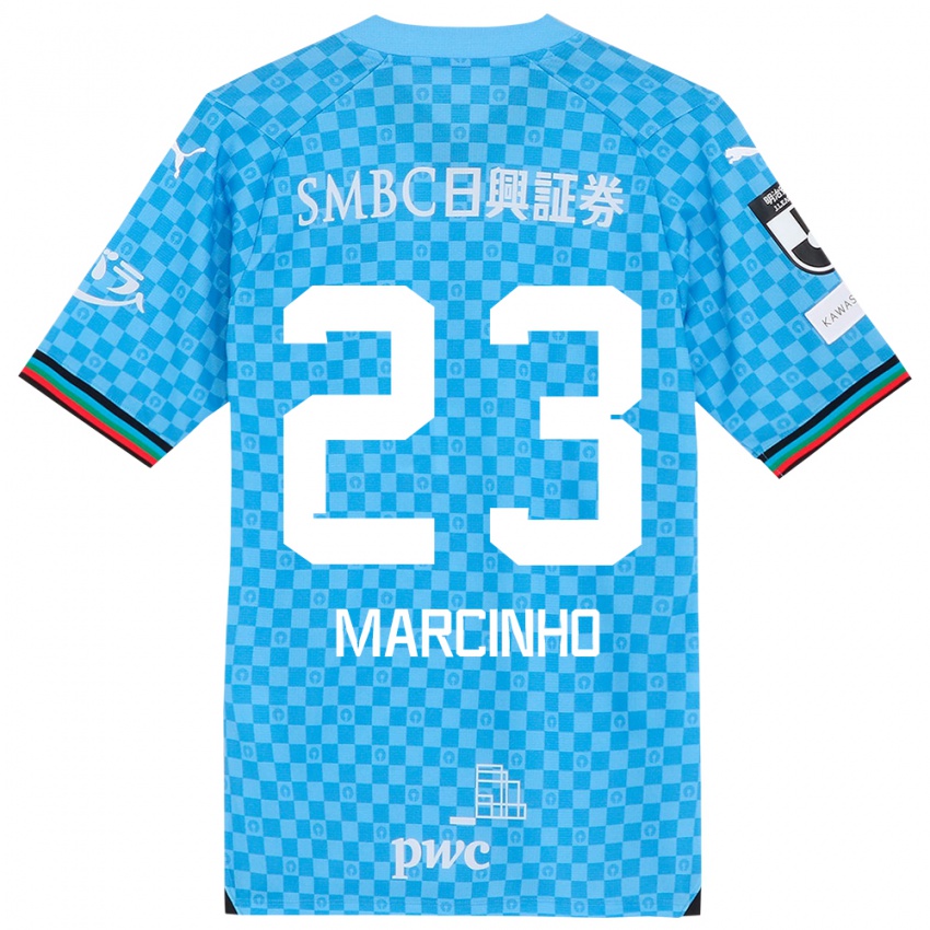 Niño Camiseta Marcinho #23 Azul Celeste 1ª Equipación 2024/25 La Camisa México