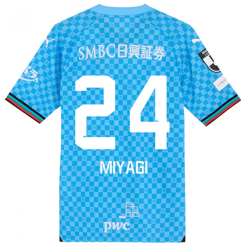 Niño Camiseta Ten Miyagi #24 Azul Celeste 1ª Equipación 2024/25 La Camisa México