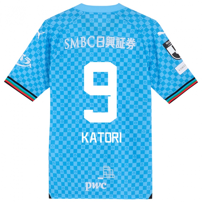 Niño Camiseta Takeshi Katori #9 Azul Celeste 1ª Equipación 2024/25 La Camisa México