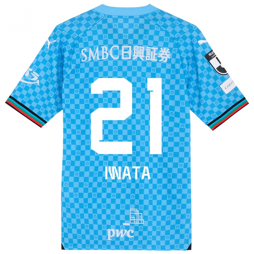 Niño Camiseta Kantaro Iwata #21 Azul Celeste 1ª Equipación 2024/25 La Camisa México