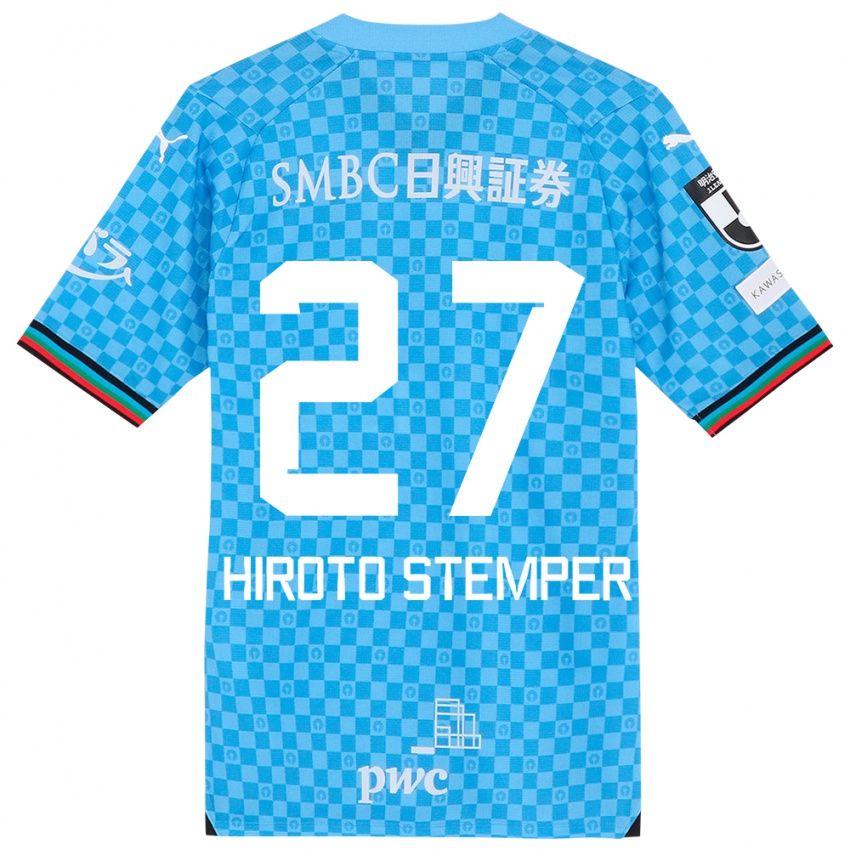 Niño Camiseta Luka Hiroto Stemper #27 Azul Celeste 1ª Equipación 2024/25 La Camisa México