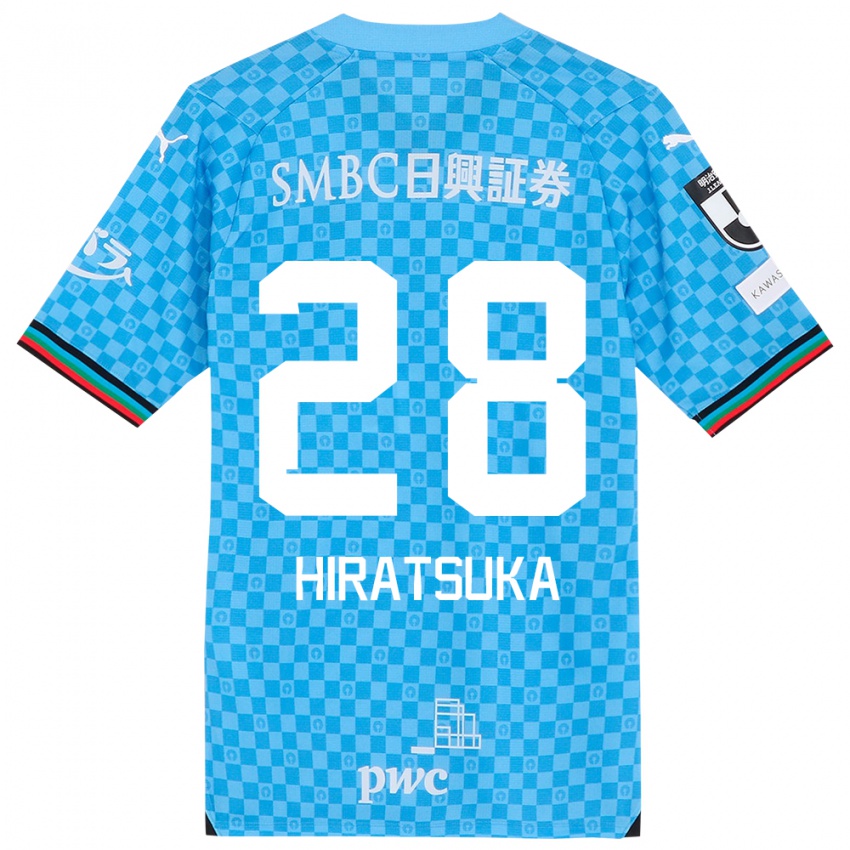 Niño Camiseta Hayato Hiratsuka #28 Azul Celeste 1ª Equipación 2024/25 La Camisa México