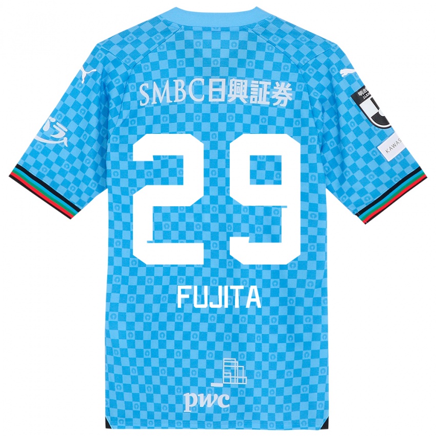 Niño Camiseta Asuto Fujita #29 Azul Celeste 1ª Equipación 2024/25 La Camisa México