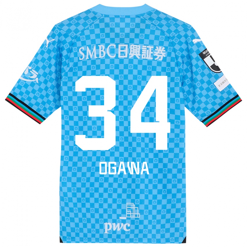 Niño Camiseta Hiroto Ogawa #34 Azul Celeste 1ª Equipación 2024/25 La Camisa México