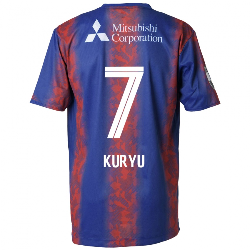 Niño Camiseta Kuryu Matsuki #7 Azul Rojo 1ª Equipación 2024/25 La Camisa México