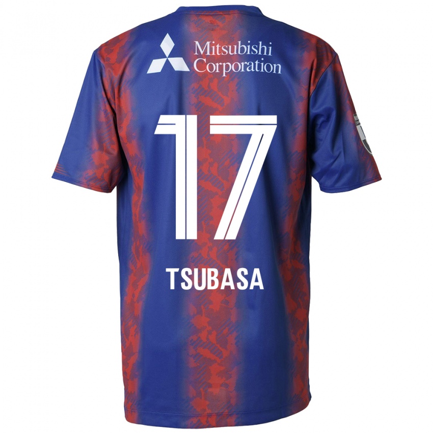 Niño Camiseta Tsubasa Terayama #17 Azul Rojo 1ª Equipación 2024/25 La Camisa México