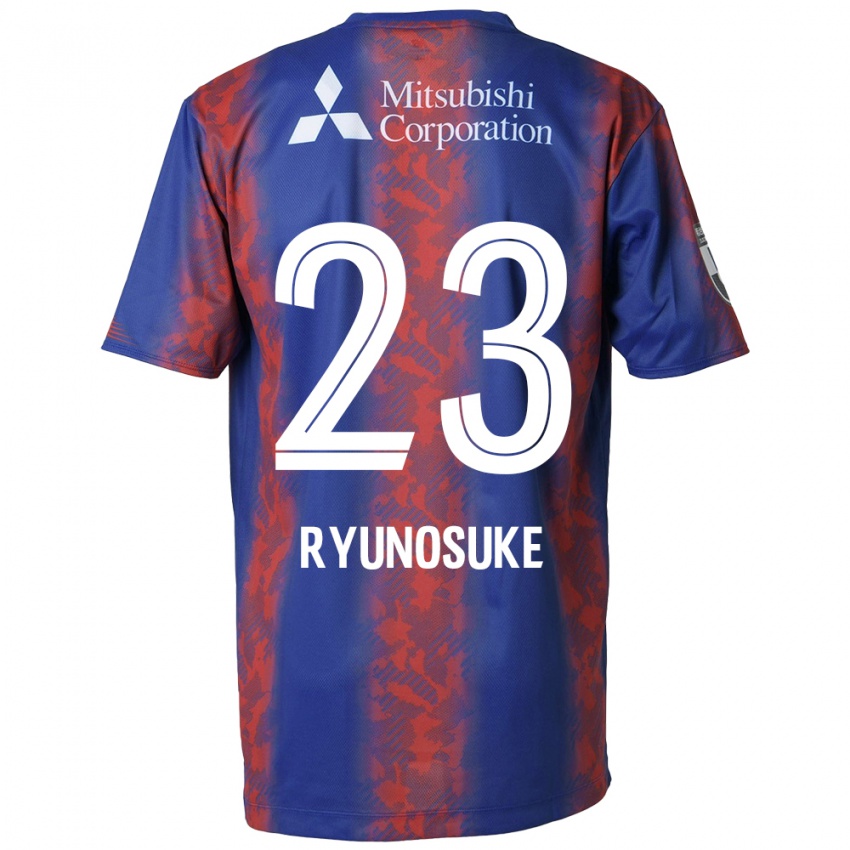 Niño Camiseta Ryunosuke Sato #23 Azul Rojo 1ª Equipación 2024/25 La Camisa México