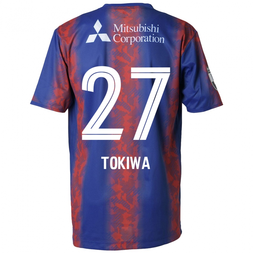 Niño Camiseta Kyota Tokiwa #27 Azul Rojo 1ª Equipación 2024/25 La Camisa México