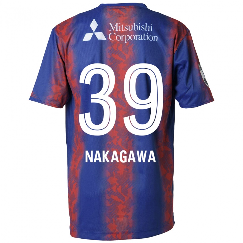 Niño Camiseta Teruhito Nakagawa #39 Azul Rojo 1ª Equipación 2024/25 La Camisa México