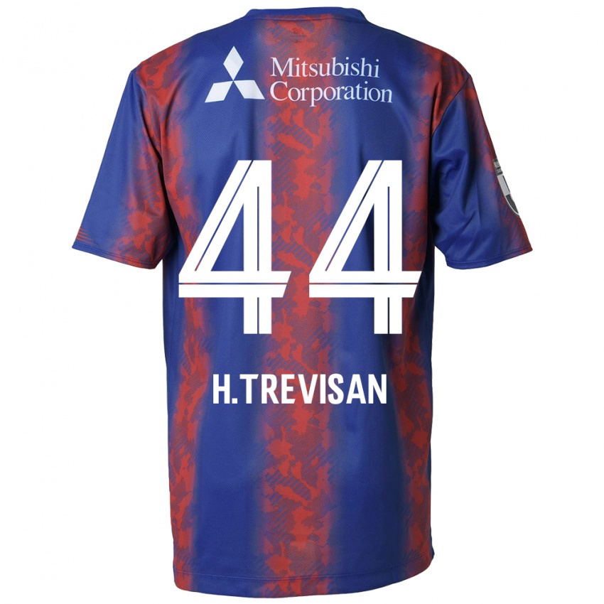 Niño Camiseta Henrique Trevisan #44 Azul Rojo 1ª Equipación 2024/25 La Camisa México