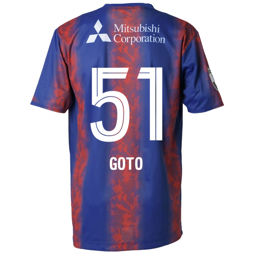 Niño Camiseta Wataru Goto #51 Azul Rojo 1ª Equipación 2024/25 La Camisa México