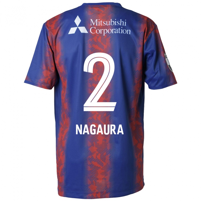 Niño Camiseta Koshi Nagaura #2 Azul Rojo 1ª Equipación 2024/25 La Camisa México