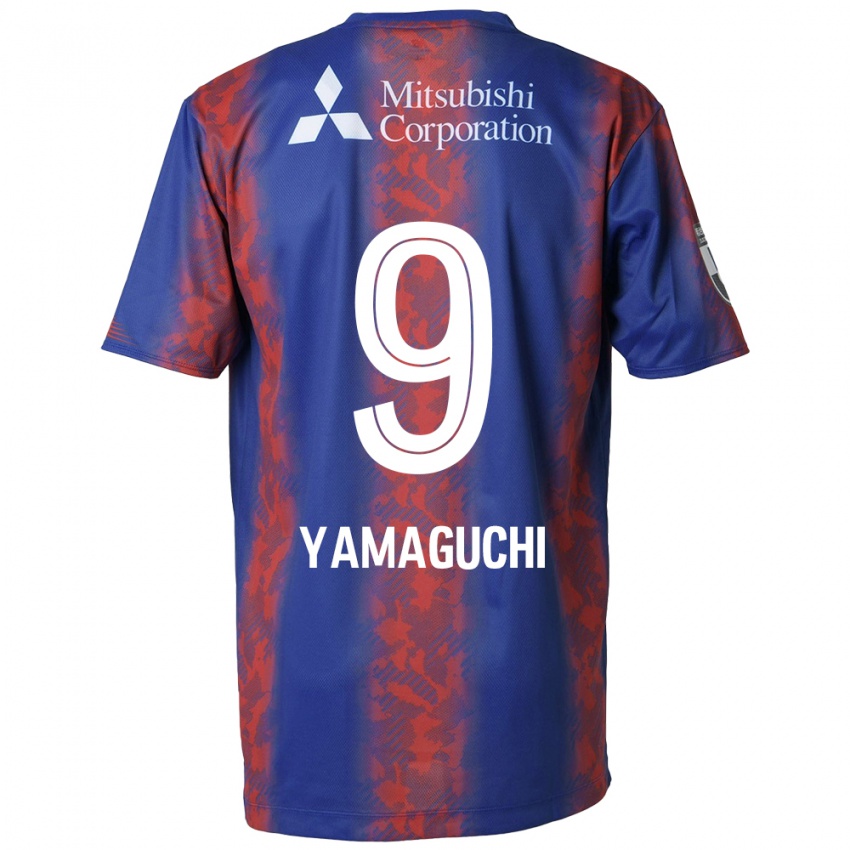 Niño Camiseta Taiyo Yamaguchi #9 Azul Rojo 1ª Equipación 2024/25 La Camisa México