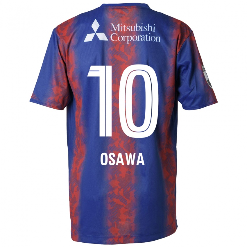 Niño Camiseta Shuzo Osawa #10 Azul Rojo 1ª Equipación 2024/25 La Camisa México