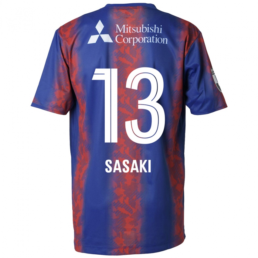 Niño Camiseta Shoei Sasaki #13 Azul Rojo 1ª Equipación 2024/25 La Camisa México