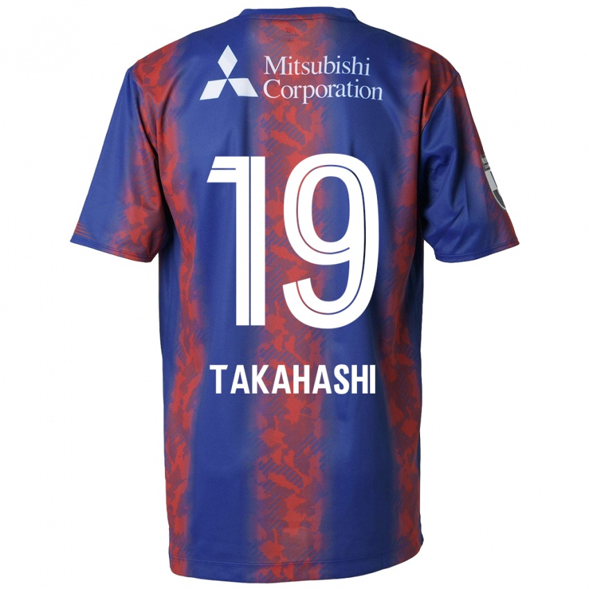 Niño Camiseta Yuya Takahashi #19 Azul Rojo 1ª Equipación 2024/25 La Camisa México