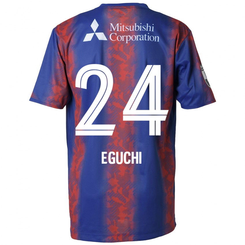 Niño Camiseta Kaito Eguchi #24 Azul Rojo 1ª Equipación 2024/25 La Camisa México