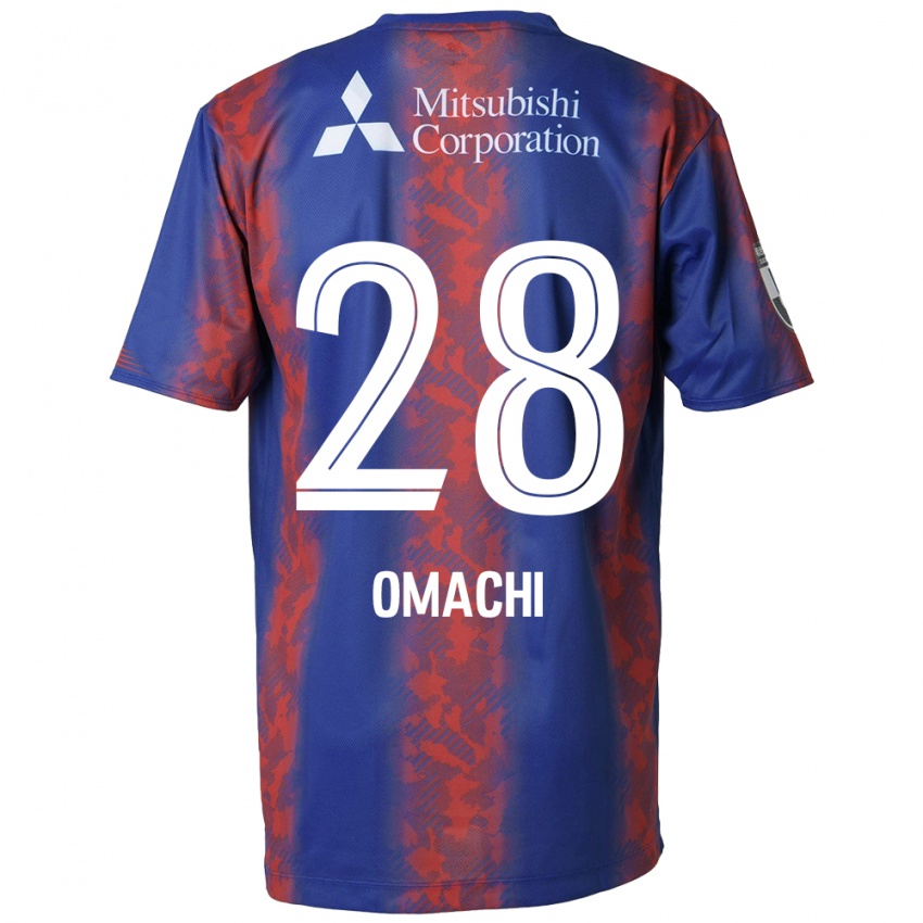 Niño Camiseta Shugo Omachi #28 Azul Rojo 1ª Equipación 2024/25 La Camisa México