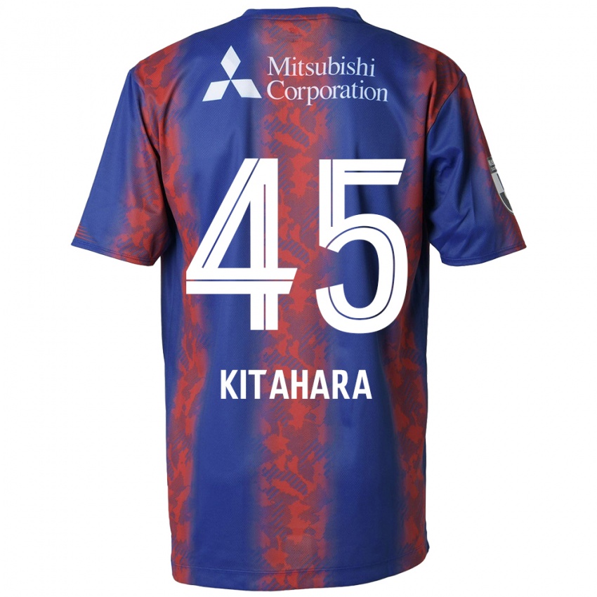 Niño Camiseta Maki Kitahara #45 Azul Rojo 1ª Equipación 2024/25 La Camisa México